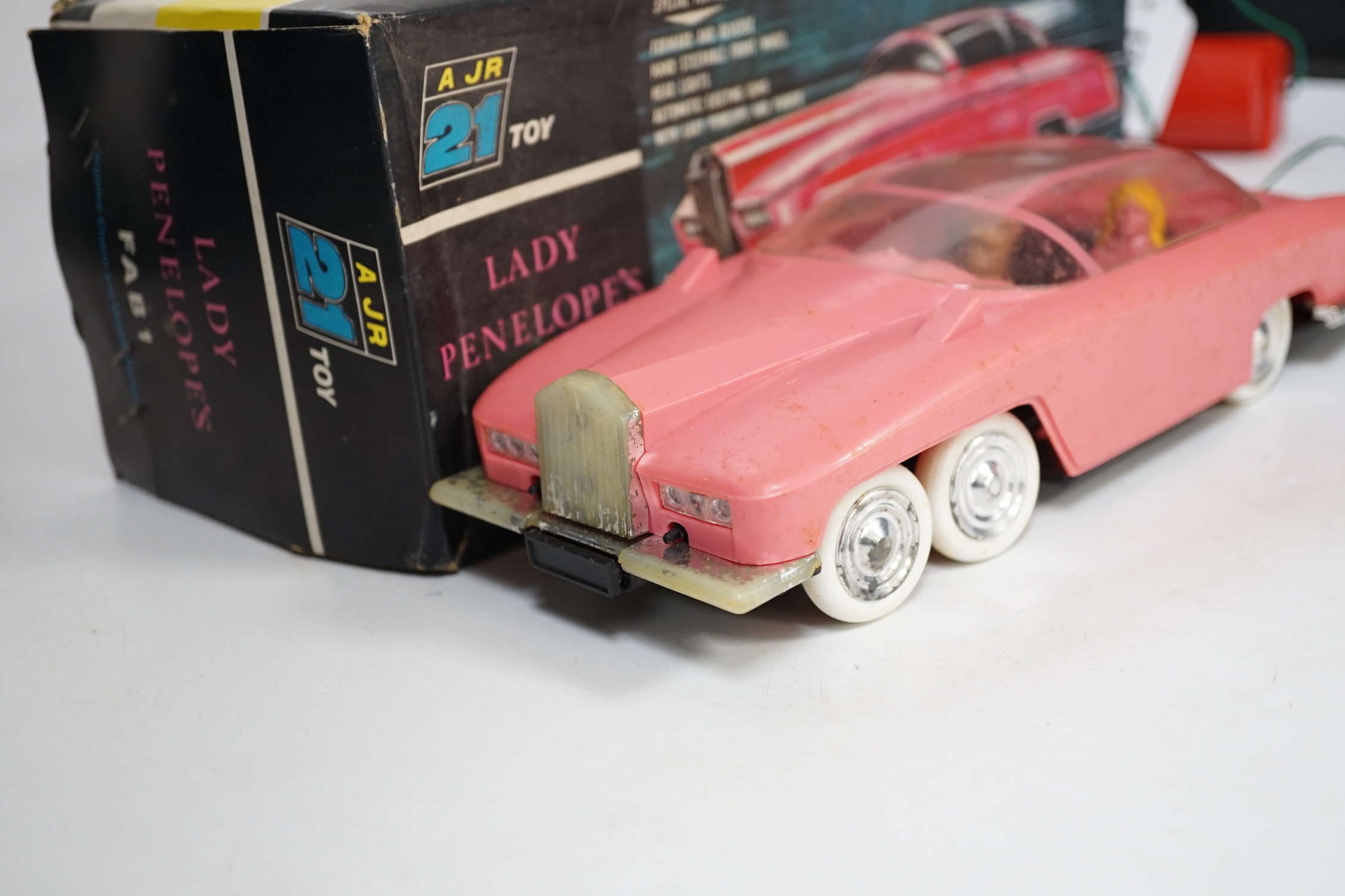 A boxed Rosenthal Toys Ltd (A JR 21 Toy) Thunderbirds remote control Lady Penelope’s FAB1 Rolls Royce
